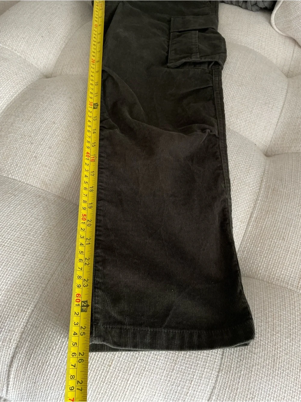 Gap Baggy Mid-Rise Corduroy Cargo Pants Evergreen Khaki